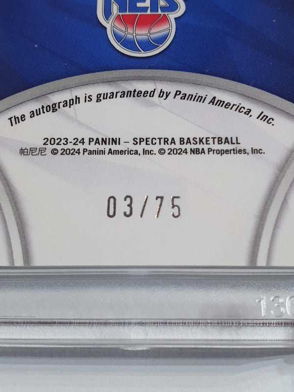 2023 Spectra Derrick Coleman #AUTO INTERSTELLAR /75 Radiant Signatures - Rare
