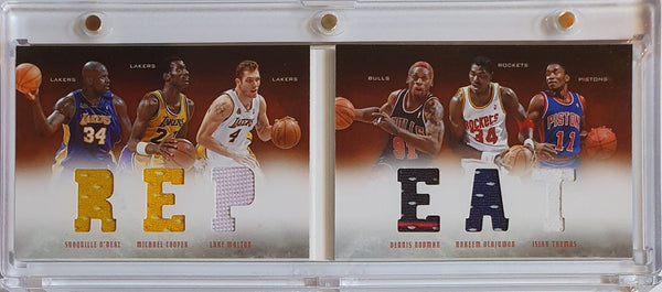 2012 Preferred Booklet /199 Six Jersey Patches Shaquille Rodman Olajuwon Zeke