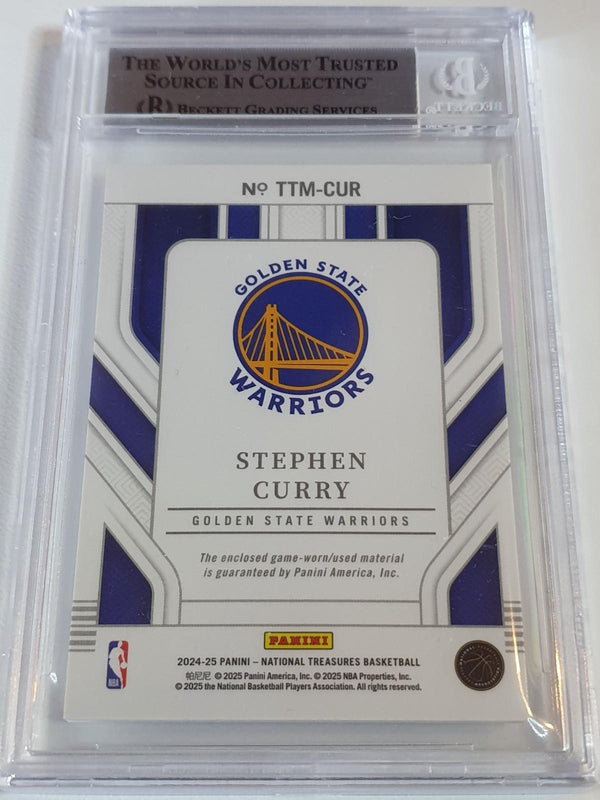 2024 National Treasures Stephen Curry #PATCH RED /24 Jersey - BGS 9 (POP 1)