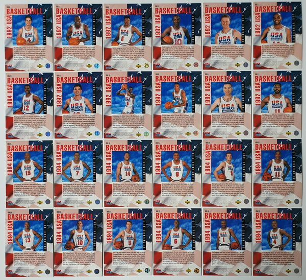 1994 Upper Deck USA Basketball Redemption (COMPLETE SET 24 cards) - Jordan Rare