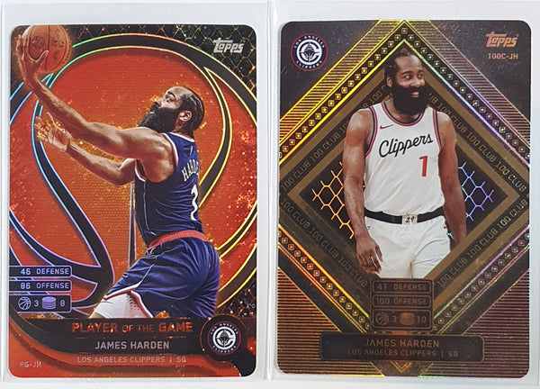 Lot of 2 x 2025 Topps Match Attax James Harden Holos Color Variants - Rare
