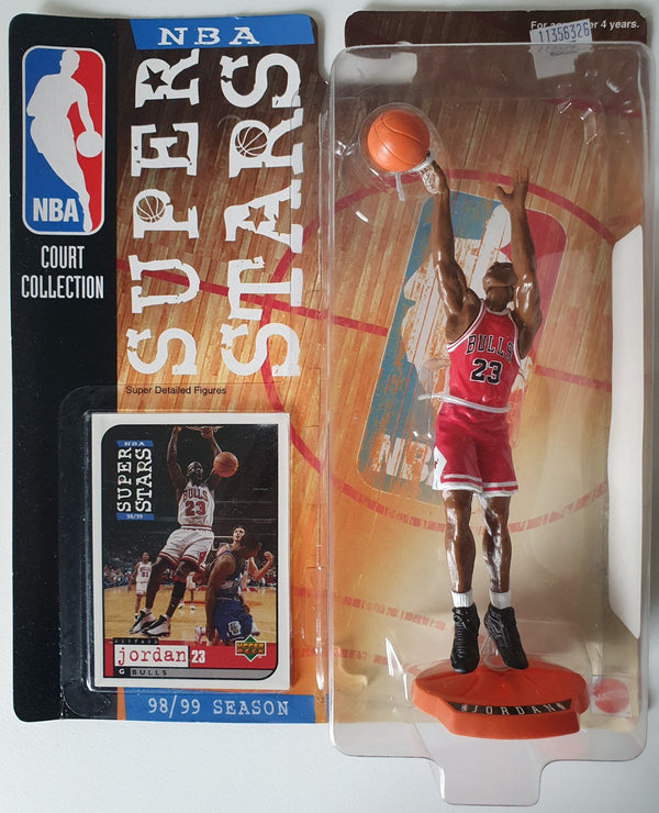 1998 Upper Deck Mattel Michael Jordan Super Stars Figurine Sealed Figure & Card
