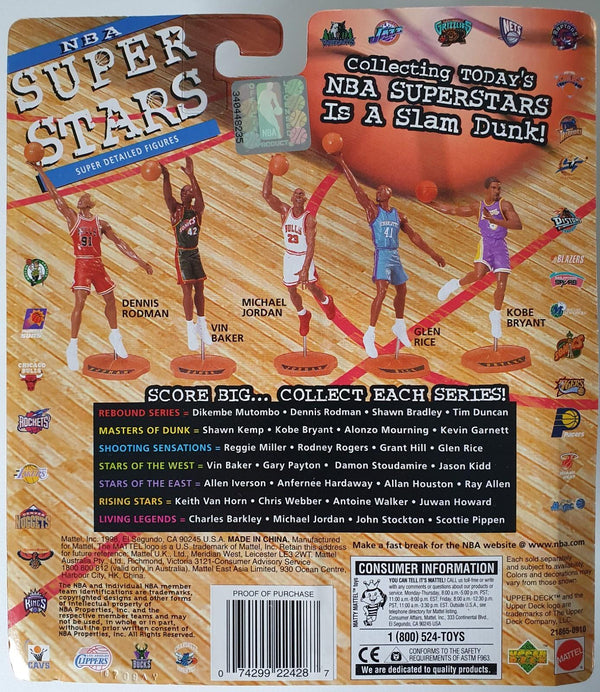 1998 Upper Deck Mattel Michael Jordan Super Stars Figurine Sealed Figure & Card
