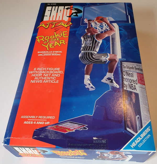 1993 Kenner Shaq Attaq Shaquille O'Neal Figurine Rookie of the Year  - Sealed