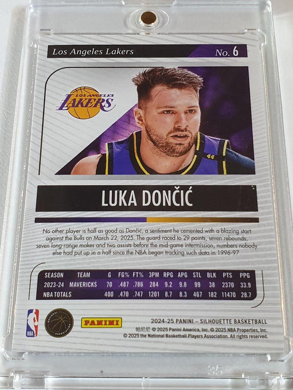 2024 Panini Silhouette Luka Doncic #6 HOLO SILVER /149 Foil - Ready to Grade