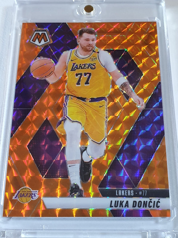 2024 Panini Mosaic Luka Doncic #100 ORANGE MOSAIC /249 Holo - Ready to Grade