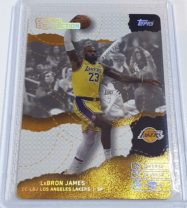 2025-26 Topps Match Attax LeBron James #CC-LBJ GOLD Foil Crowd Connection - Rare