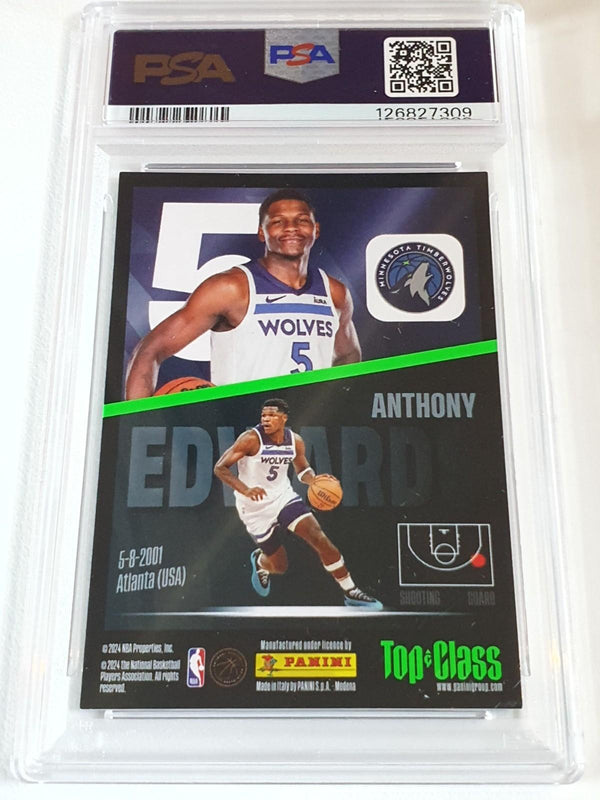 2023 Panini Top Class Anthony Edwards Holo Giants - PSA 9 (POP 3)