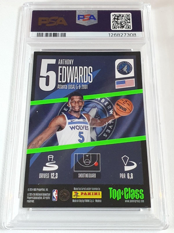 2023 Panini Top Class Anthony Edwards #157 Supersonic - PSA 9 (POP 10)