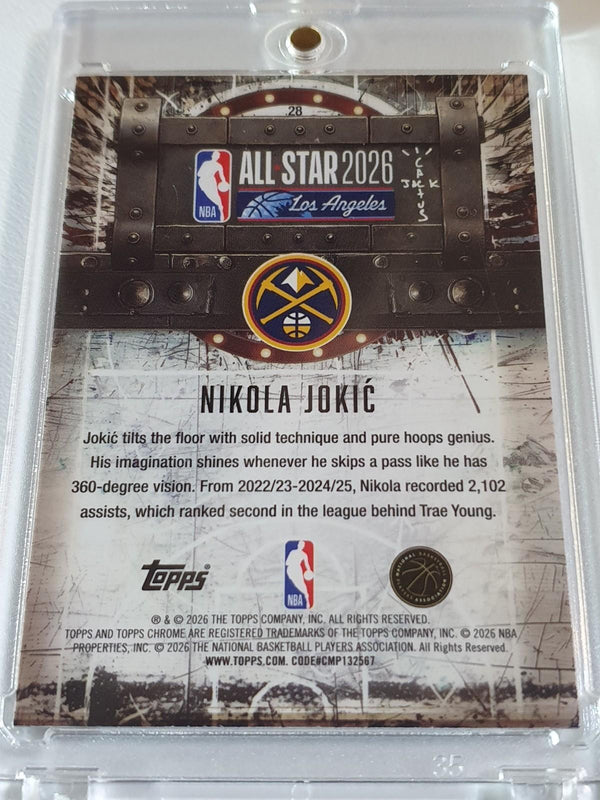 2025 Topps Chrome Cactus Jack Basketball x NBA All-Star Nikola Jokic #28 - Rare
