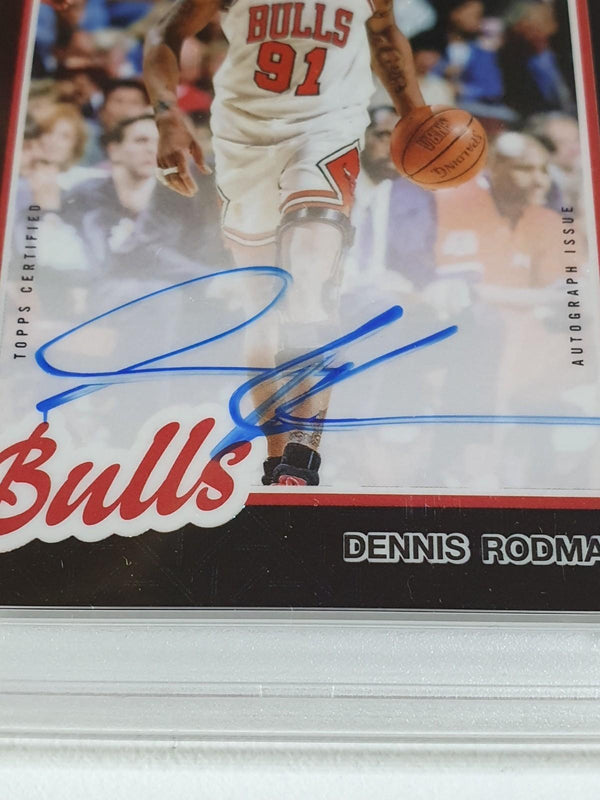 2025 Topps Silver Pack Dennis Rodman AUTO BLACK /10 Autograph - PSA 9 (POP 2)