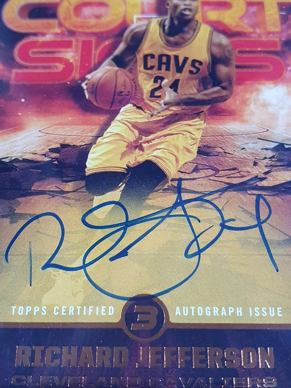 2025 Topps Three Richard Jefferson AUTO BRONZE /25 Full Court Autograph - Sealed