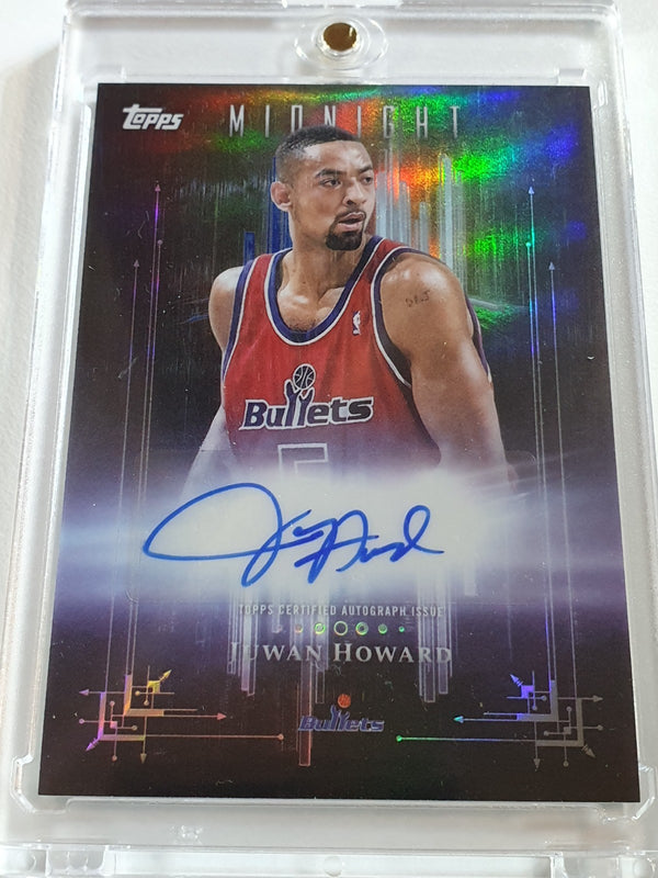 2025 Topps Midnight Juwan Howard AUTO Holo Dark Marks - On Card Autograph