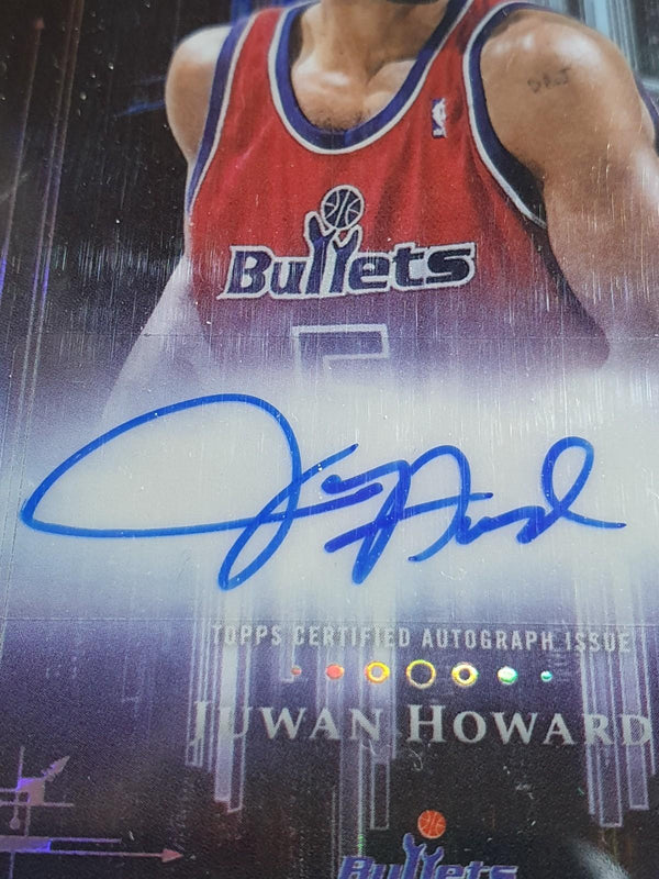 2025 Topps Midnight Juwan Howard AUTO Holo Dark Marks - On Card Autograph