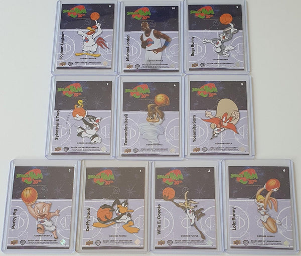 2026 Upper Deck Space Jam 30th Cosmos Purple (COMPLETE SET of 10) Michael Jordan