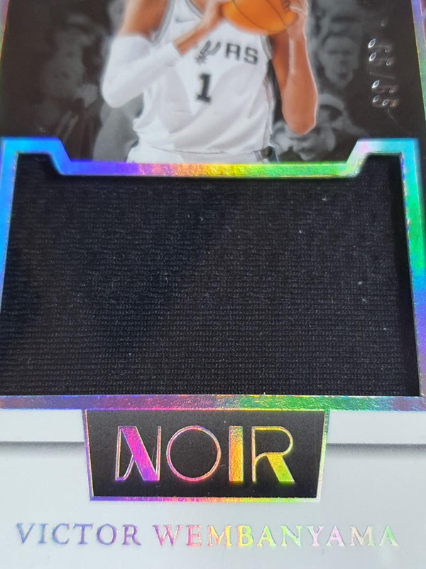 2023 Panini Noir Victor Wembanyama Rookie #PATCH 99/99 Jumbo Jersey RC - Rare