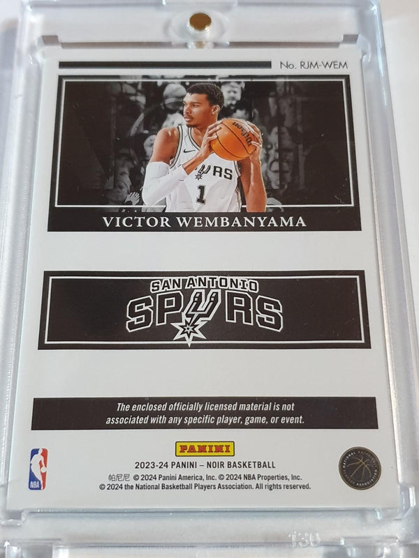 2023 Panini Noir Victor Wembanyama Rookie #PATCH 99/99 Jumbo Jersey RC - Rare