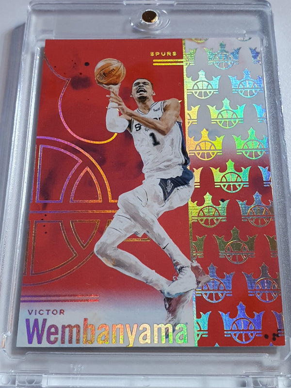 2024 Panini Court Kings Victor Wembanyama #98 RUBY /149 Holo - Ready to Grade