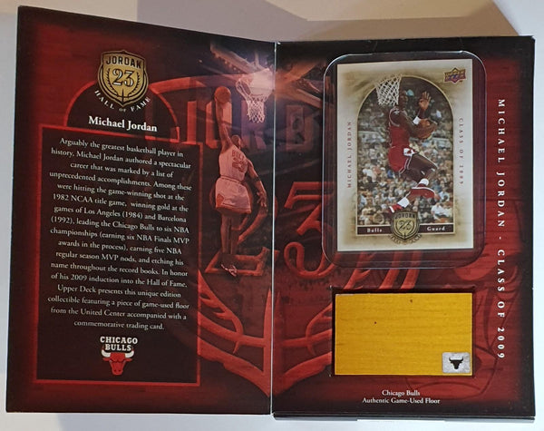 2009 Upper Deck Michael Jordan Hall Of Fame (Game Used Floor and Card Box Set)