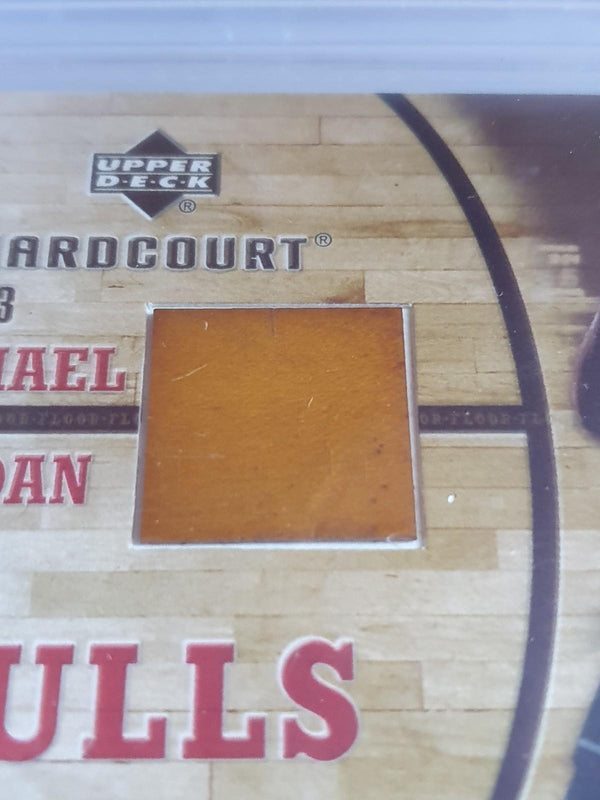 2006 Upper Deck Hardcourt Michael Jordan #11 GAME USED FLOOR - BGS 9 (POP 7)