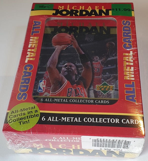 1996 Upper Deck Michael Jordan ALL-METAL Card (6 Cards Set) - Factory Sealed