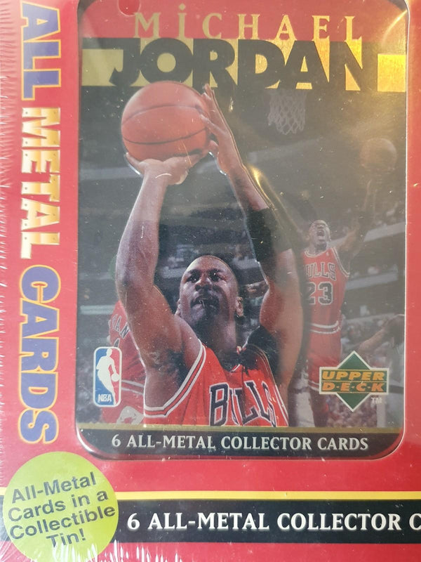 1996 Upper Deck Michael Jordan ALL-METAL Card (6 Cards Set) - Factory Sealed
