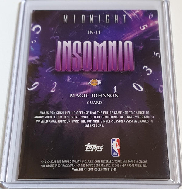 2025 Topps Midnight Magic Johnson #IN-11 MORNING /149 Holo - Ready to Grade