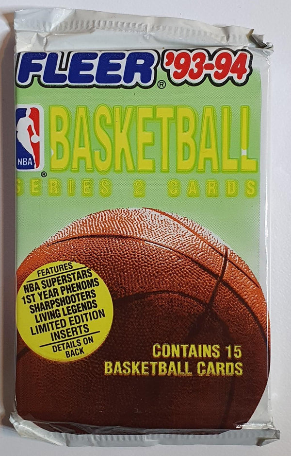 1993-94 Fleer Basketball Series 2 Sealed Pack - Factory Sealed