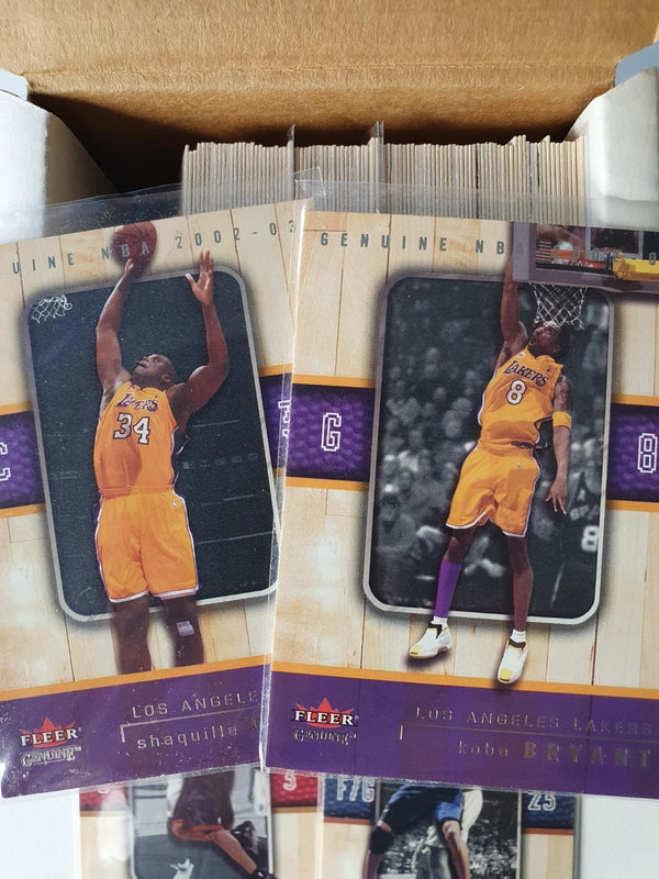 2002-03 Fleer Genuine Basketball (Complete 135 Cards) - Michael Jordan Kobe Shaq