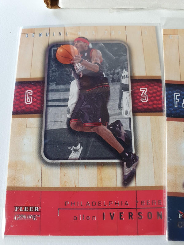 2002-03 Fleer Genuine Basketball (Complete 135 Cards) - Michael Jordan Kobe Shaq