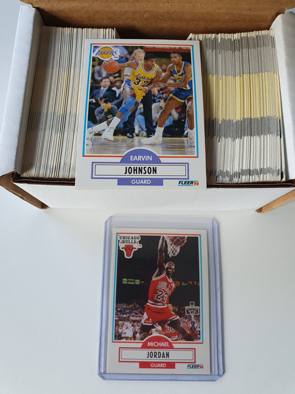 1990-91 Fleer Basketball Card Complete Set (198 Cards) - Michael Jordan