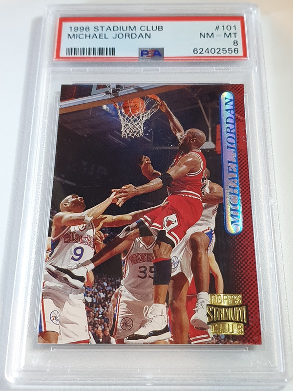 1996 Topps Stadium Club Michael Jordan #101 - PSA 8