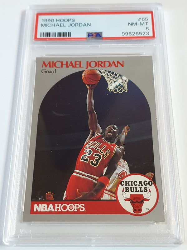 1990 NBA Hoops Michael Jordan #65 - PSA 8