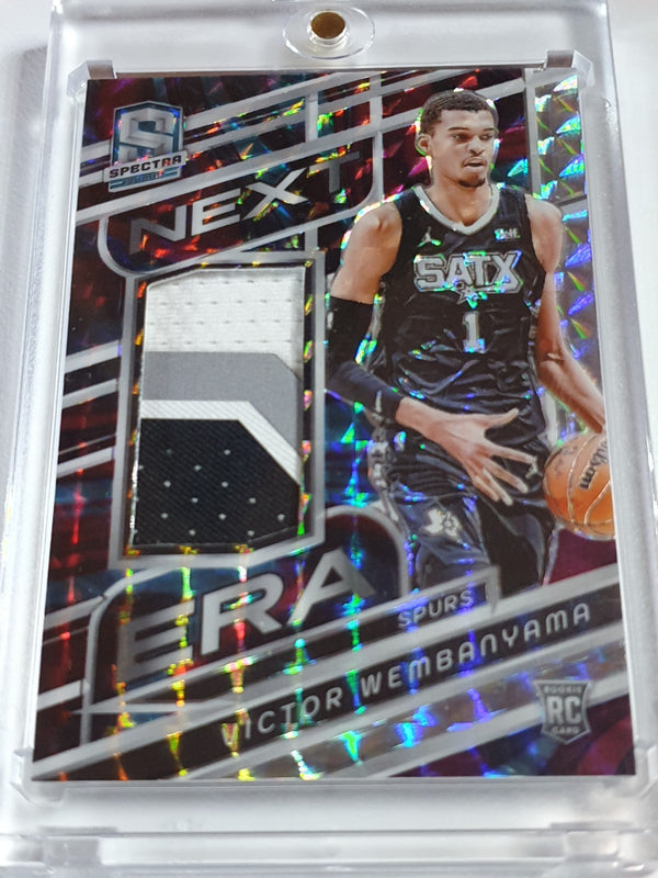 2023 Spectra Victor Wembanyama Rookie #PATCH INTERSTELLAR /75 RC 3 Color Jersey