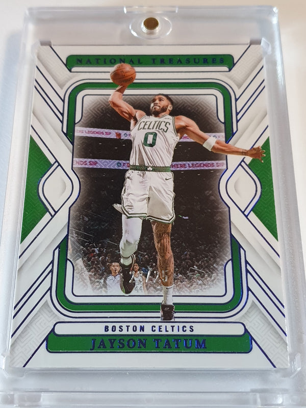 2024 Panini National Treasures Jayson Tatum #95 ROYAL BLUE /25 Edition - Rare