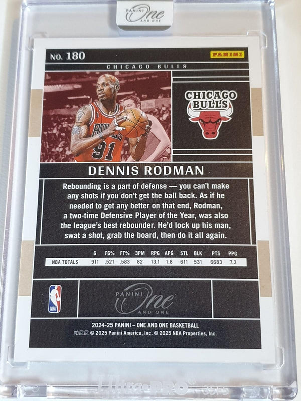 2024 One and One Dennis Rodman #180 HOLO /75 - Panini Factory Sealed
