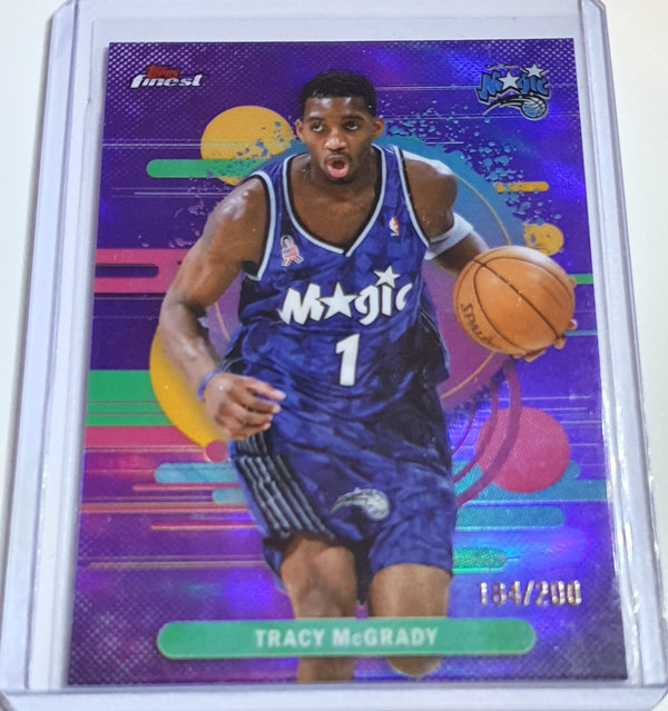 2025 Topps Finest Tracy McGrady #199 UNCOMMON PURPLE /200 Refractor - Rare
