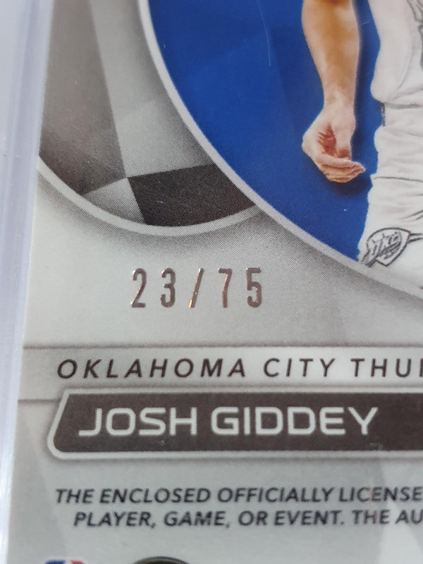 2021 Spectra Josh Giddey Rookie Patch Auto 75th ANNIVERSARY /75 - PSA 9 (POP 5)