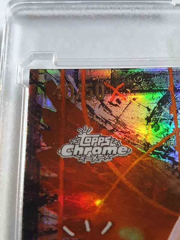 2025 Topps Chrome Cactus Jack x NBA All-Star Josh Giddey #50 ORANGE /50 Holo