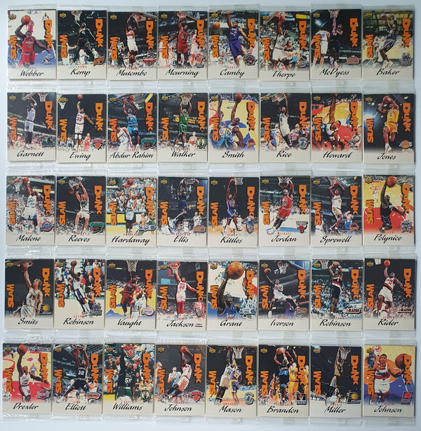 1997 Upper Deck Nestle Slam Dunk COMPLETE SET (40 Factory Sealed Packs) - Jordan