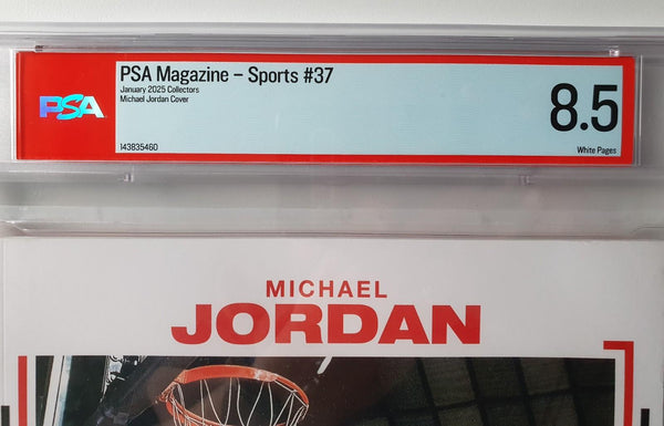 2025 PSA Magazine January Michael Jordan Dunking Cover - PSA 8.5 (POP 2)