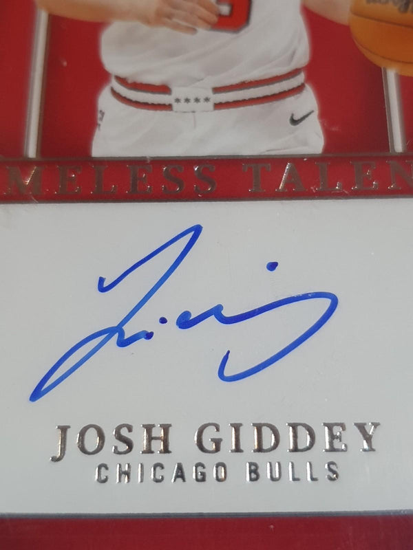 2024 National Treasures Josh Giddey AUTO /49 On Card Autograph - PSA 9 (POP 2)