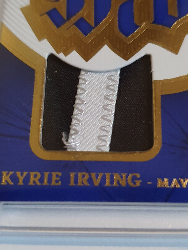 2023 Panini Crown Royale Kyrie Irving #PATCH GOLD /25 Game Worn Striped Jersey