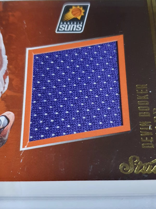 2016 Panini Studio Devin Booker #PATCH Game Worn Jumbo Jersey - Crease