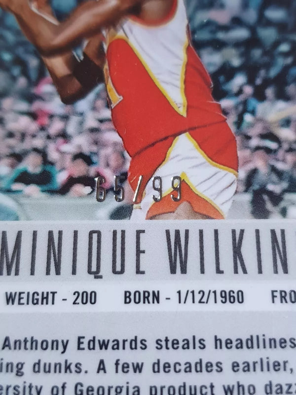 2023 Panini Prizm Deca Dominique Wilkins #128 PURPLE /99 Holo - Ready to Grade