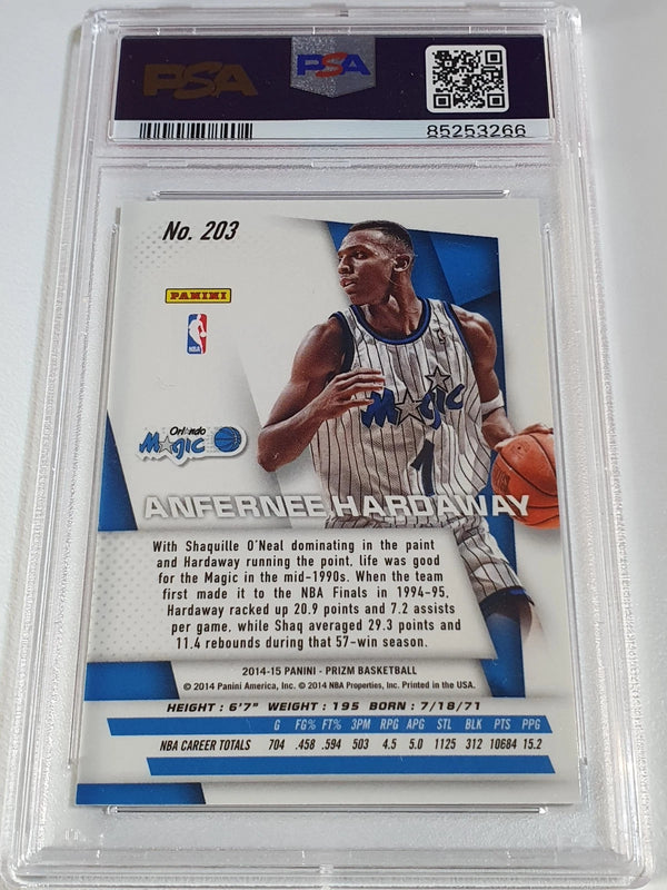2014 Panini Prizm Anfernee Hardaway #203 - PSA 10 (POP 4)