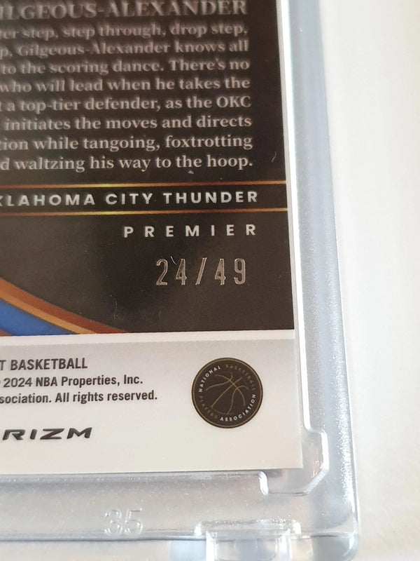 2023 Panini Select Shai Gilgeous-Alexander #144 CHECKER BRONZE /49 Holo - Rare