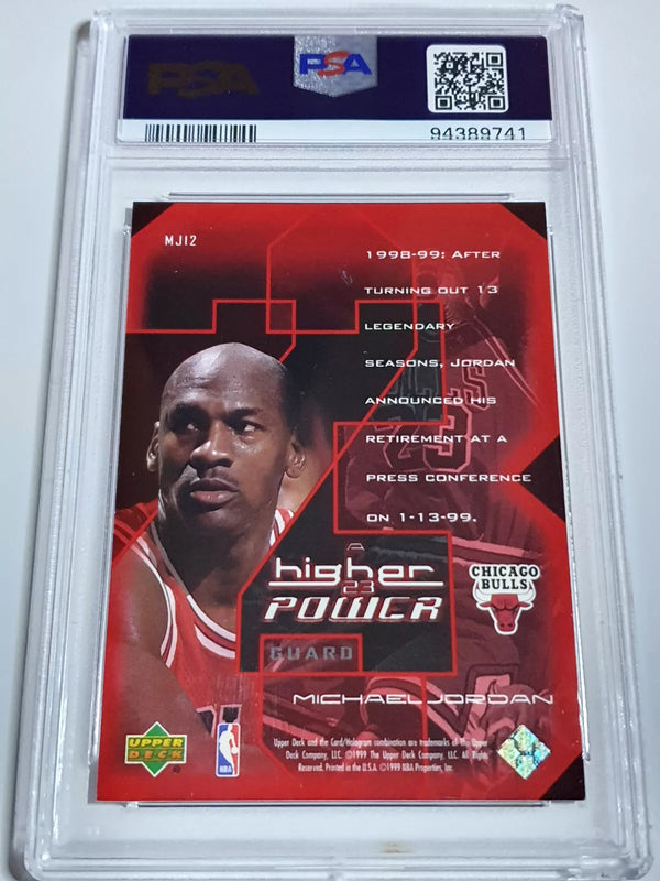 1999 Upper Deck Michael Jordan Higher Power #MJ12 HOLO - PSA 9 (POP 49)