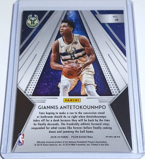 2018 Prizm Giannis Antetokounmpo #18 FAST BREAK Holo All Day - Ready to Grade