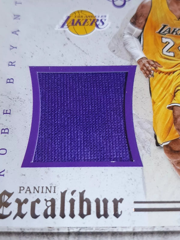 2015 Panini Excalibur Kobe Bryant #PATCH Game Worn Jersey - Ready to Grade